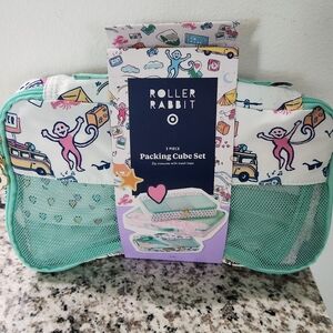 Roller Rabbit Multicolor Packing Cube Set